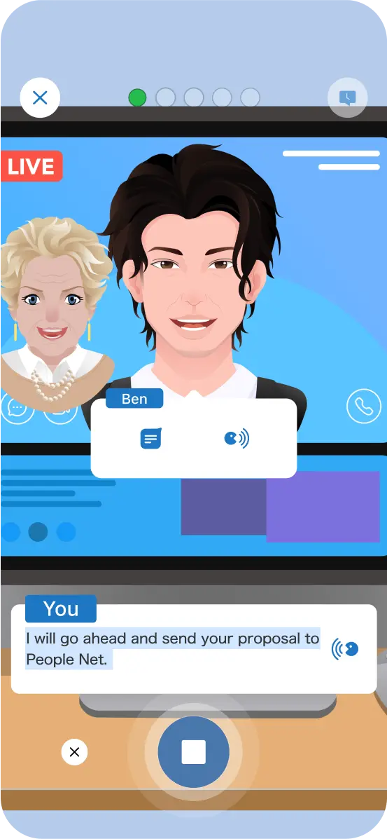 During an online meeting